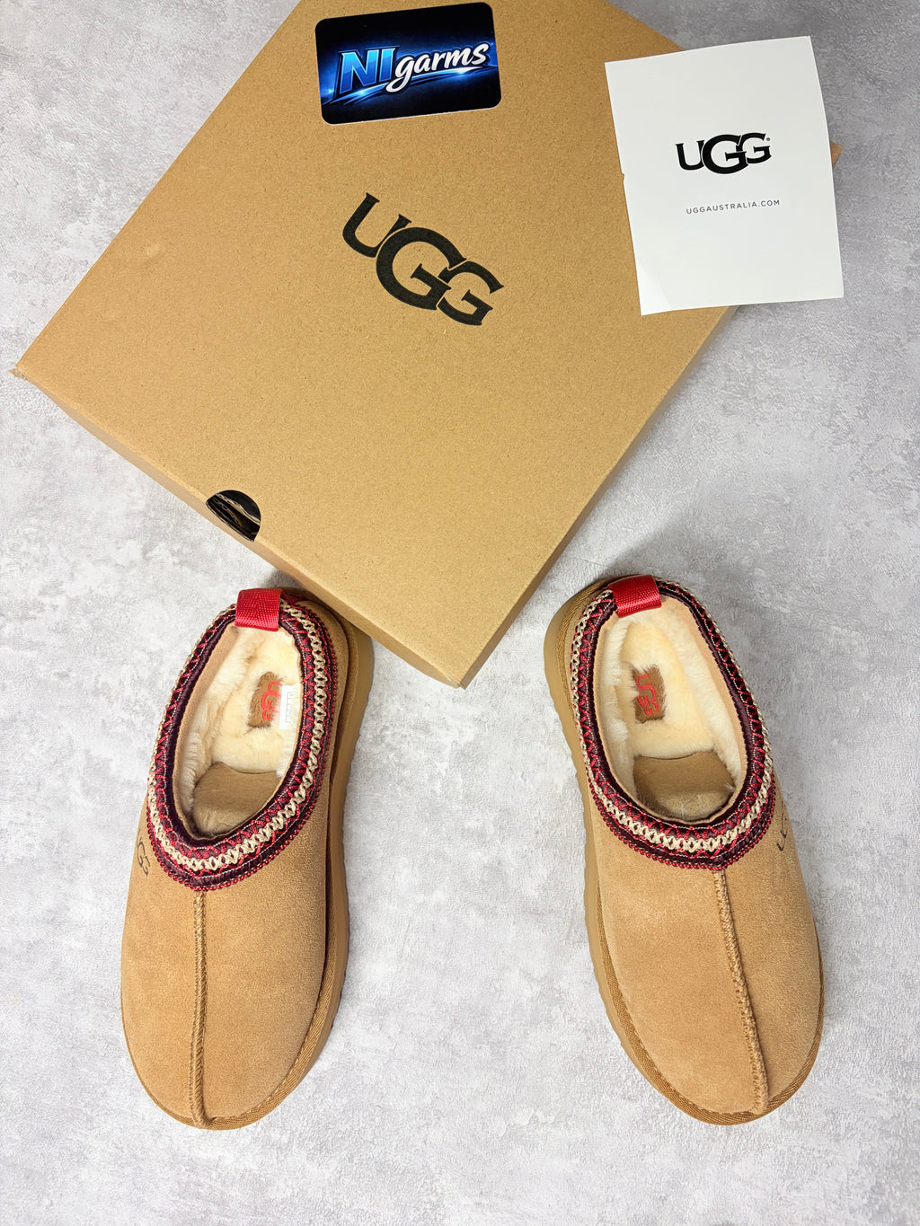 Ugg Tasman platform brown/red
