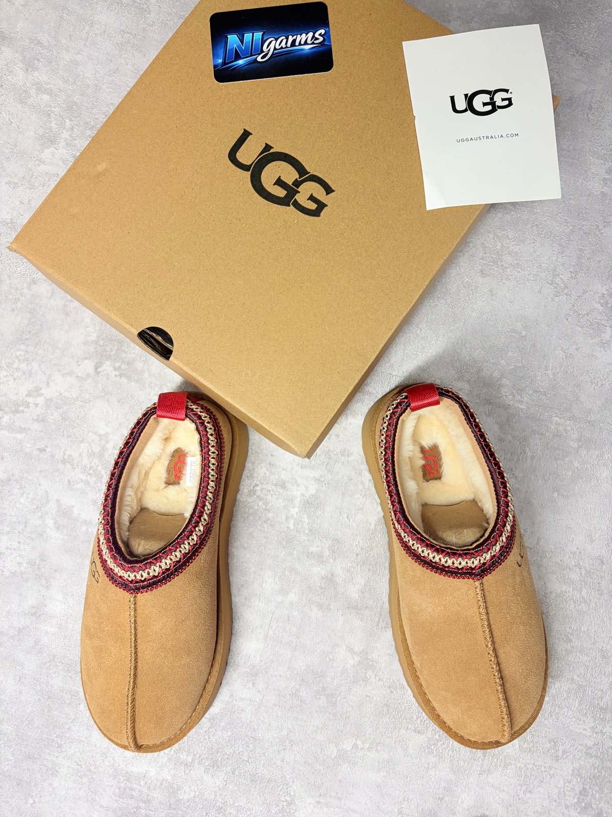 Ugg Tasman platform brown/red